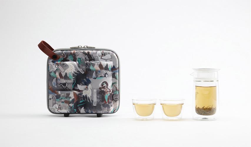 故宫文化 千里江山图 便携旅行茶具